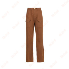 charm brown jeans straight pants
